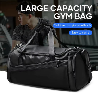 travel gym Bag with Shoes Compartment for Men Women 40L Lightweight Foldable Duffel Bag Workout Bag